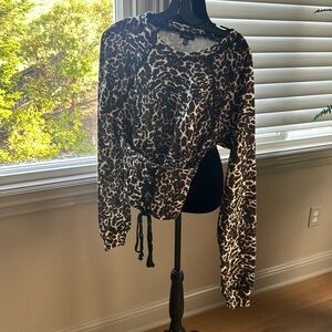 Animal print sweatshirt
